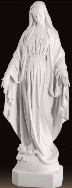 Blessed Mother Mary Sculpture Marble Life Size Religious Statues